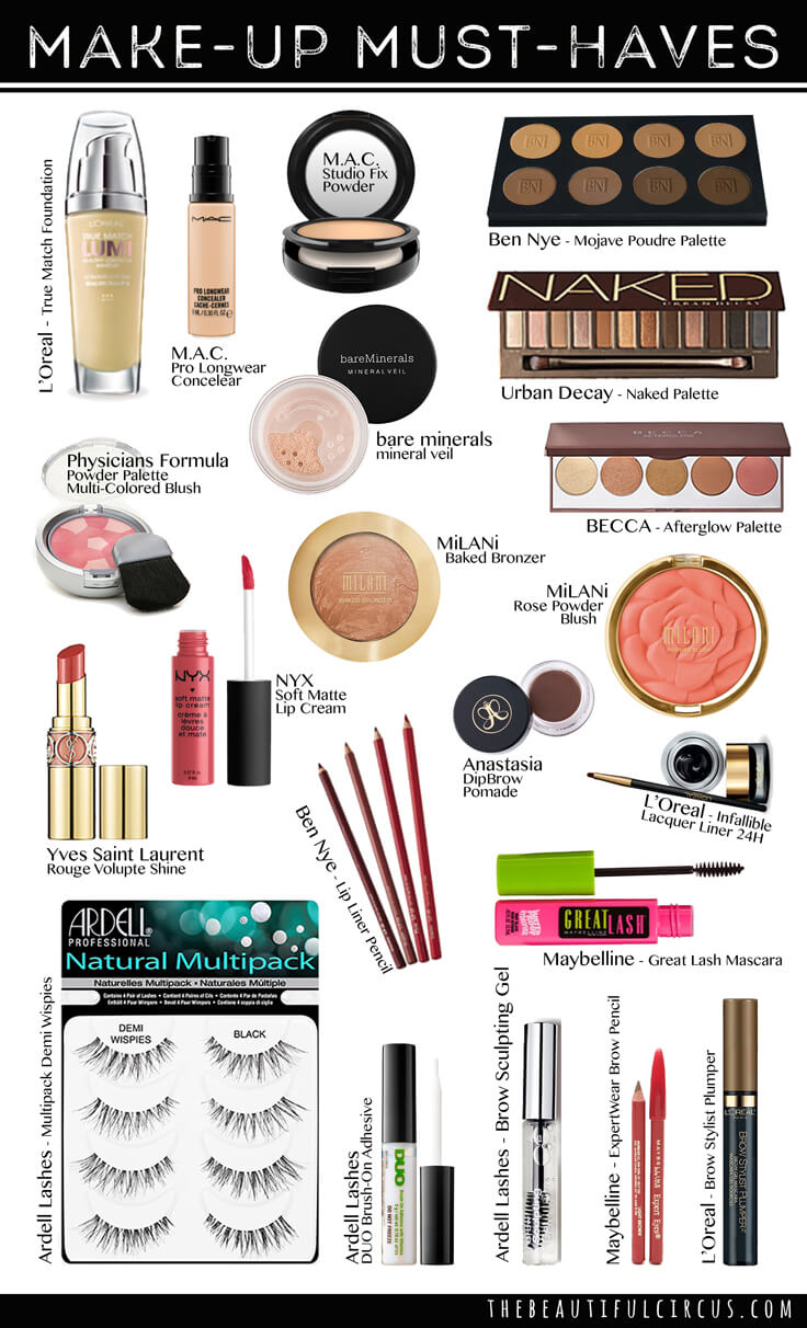 Make-Up Must-Haves - The Beautifulcircus.com